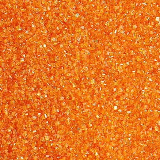 DecoPac Sanding Sugar | Orange Edible Sugar Sprinkles | 33oz | Edible Sanding Sugar in Handheld Container | Made In USA | Sugar Sprinkle Mix For Cakes, Cupcakes, Cookies, Extra Large Pack | 33 Ounce - Orange