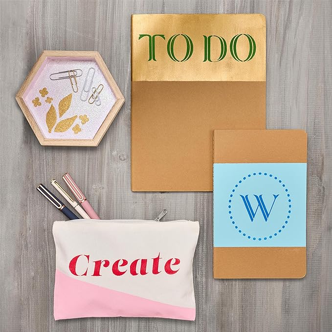 Martha Stewart, Modern Fonts Stencils and Tools Kit, 15 pc