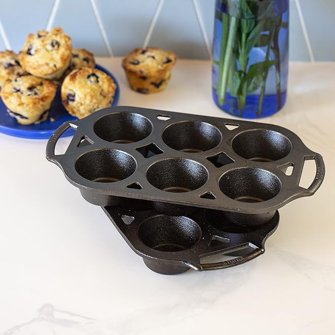 Lodge Cast Iron Muffin Pan, Set of 2