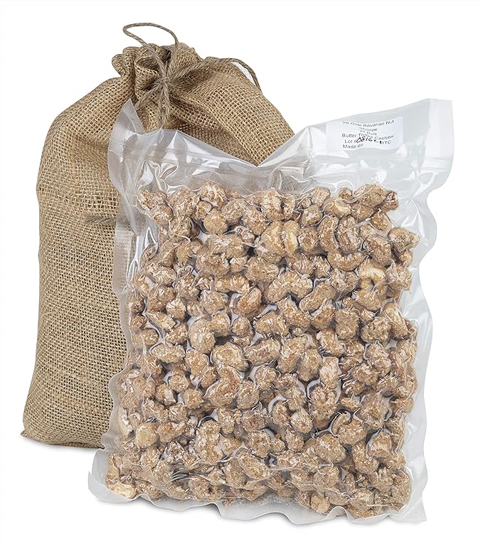 Kettle Creek Snacks Butter Toffee Roasted Cashews Non GMO 2 Lb Bag