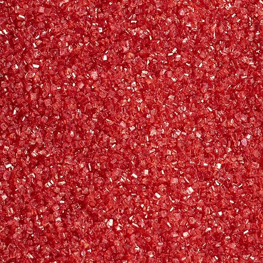 DecoPac Sanding Sugar | Red Edible Sugar Sprinkles | 33oz | Edible Sanding Sugar in Handheld Container | Made In USA | Sugar Sprinkle Mix For Cakes, Cupcakes, Cookies, Extra Large Pack | 33 Ounce - Red