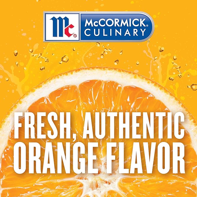 McCormick Culinary Pure Orange Extract, 16 fl oz - One 16 Fluid Ounce Bottle of Orange Flavoring for Baking, Cakes, Cookies, Fillings and Drinks (Pack of 2)