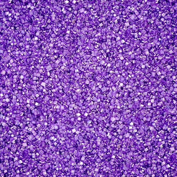 Edible Purple Sanding, Sugar Rim Sprinkles, Crystals Sanding Sugar for Cocktails, Cake, Cookies, Cupcake, 150g, Wedding Party Christmas Supplies