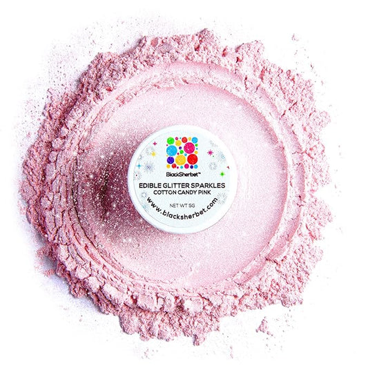 Blacksherbet Cotton Candy Pink Edible Glitter for Drinks 5 Grams | KOSHER Certified | Drink Glitter and Luster Dust for Cake, Cake Pops, Edible Glitter Cocktails Food, Cocktail glitter