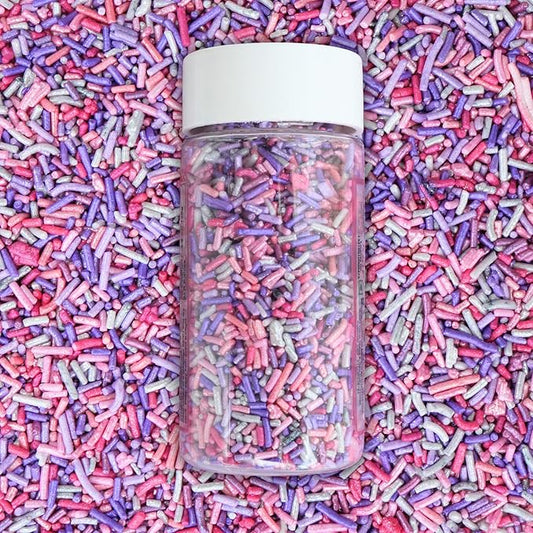 Confect Unicorn Bliss Rainbow Sprinkles – Custom Blend Jimmies – Multicolor Edible Toppings for Cake, Cupcake & Dessert Decorating –Vegan, Gluten-Free, Nut-Free, Soy-Free, Dairy-Free, Palm Oil-Free – 4.2 Oz