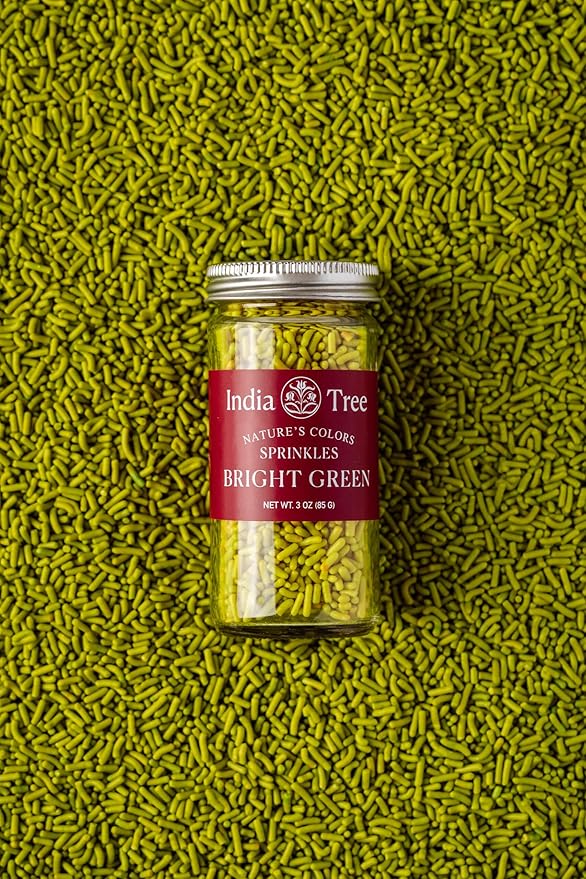 Nature's Colors, Bright Green, Sugar Sprinkles for Baking and Decorating, 2.9 Lb Canister (Pack of 1)