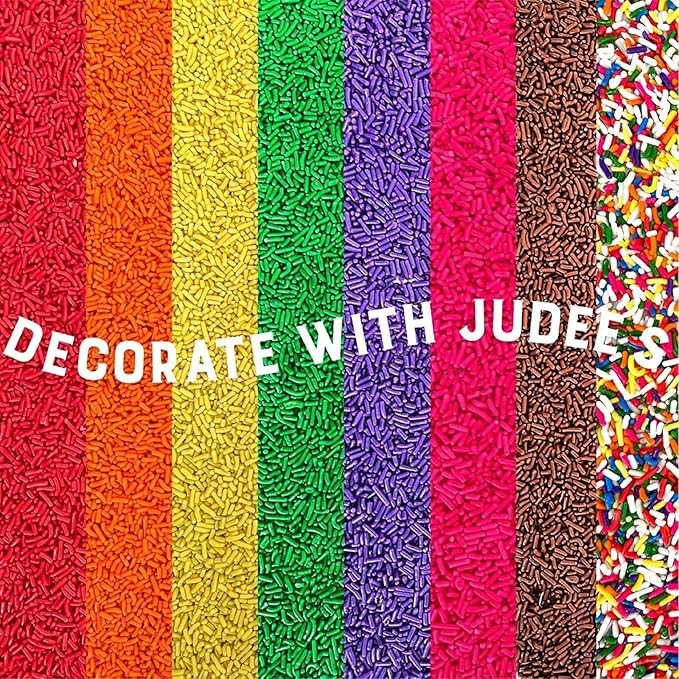 Judee's Gluten Free Blue Cake Sprinkles - Gluten & Nut Free Sprinkles - Cupcake & Cookie Decoration - Ice Cream Toppings - 4 Oz