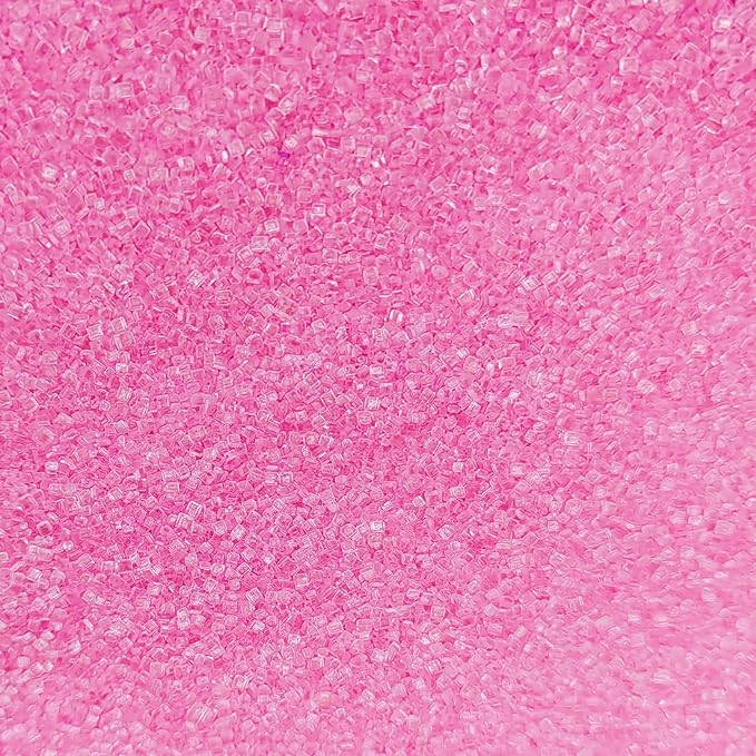 Edible Sanding Sugar Sprinkles for Cookie Decorating, Sugar Sprinkle Mix For Celebration Cakes, Cupcakes, Cookies, 3OZ (Pink)