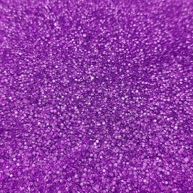 Edible Sanding Sugar Sprinkles for Cookie Decorating, Sugar Sprinkle Mix For Celebration Cakes, Cupcakes, Cookies, 3OZ (Purple)