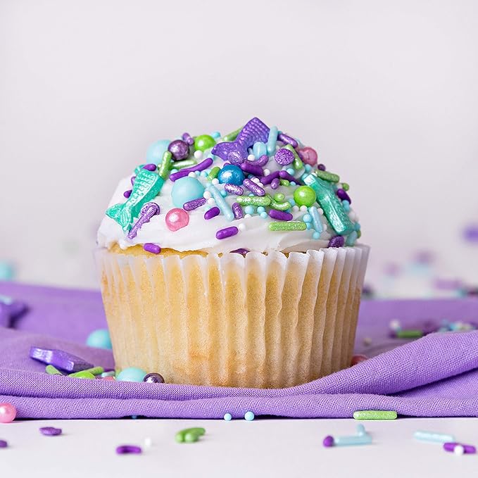 Sweets Indeed Sprinkles, Mermaid Edible Sprinkle Mix, Perfect for Cake Decorations, Baking, Ice Cream, Cookies, Cupcake Topper
