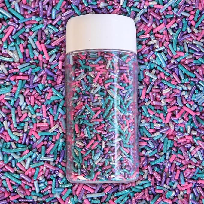 Confect Rainbow Sprinkles (Confetti Explosion)– Edible Multicolor Baking Toppings-Custom Blend Jimmies for Cake, Cupcake & Cookie Decorating – Vegan, Gluten-Free, Nut-Free, Soy-Free, Dairy-Free, Palm Oil-Free – 4.2 Oz