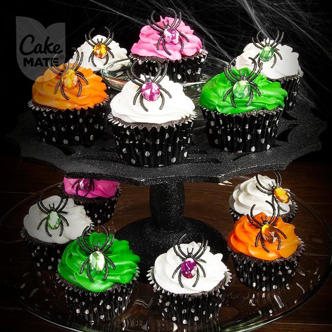 Cake Mate Halloween Trick or Treat Confetti Sprinkles - Black, Orange, Green, White, and Purple Sprinkle Blend, 26oz Bottle with Easy Pour Lid