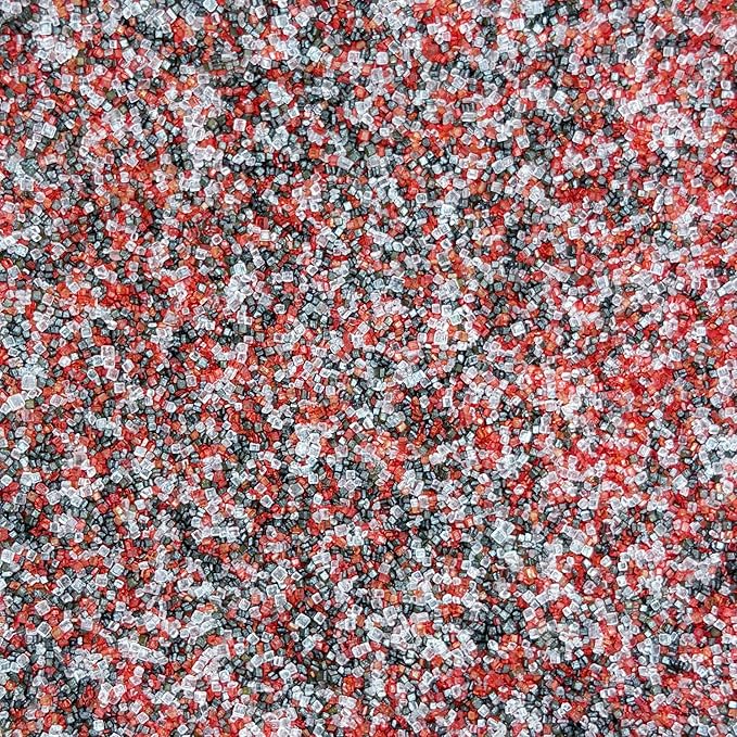 Dynastang Red & Black & White Sanding Sugar Sprinkles Edible Sugar Crystals Cake Decoration Cupcake Toppers Cookie Decorating Perfect for Cakes, Cupcakes, Desserts Toppings 3OZ