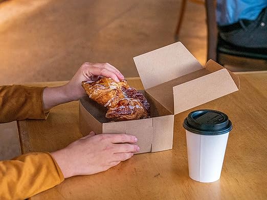 SCT Kraft One-Piece Non-Window Bakery Boxes, 19 x 14 x 4, Brown, Paper, 50/Carton