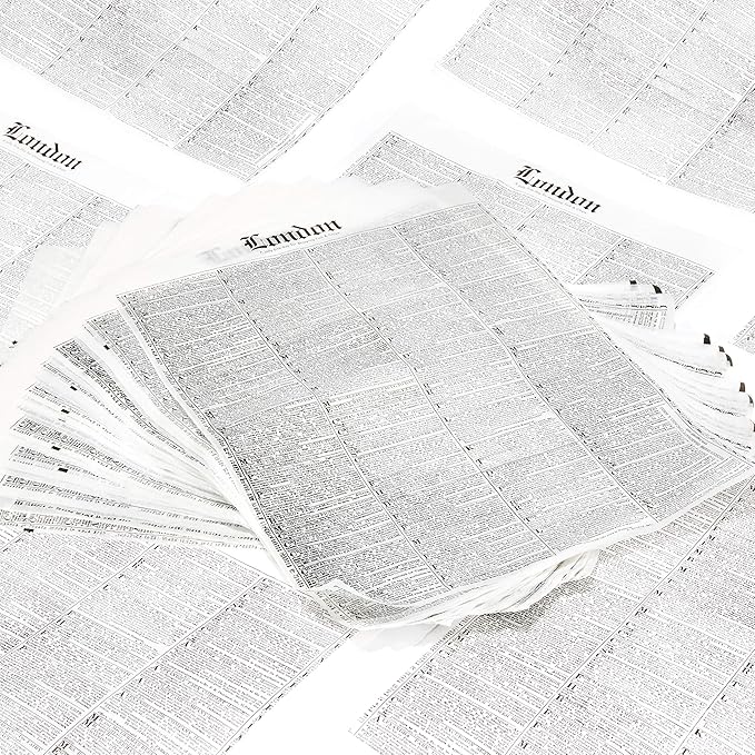 Greaseproof, Durable 12x16 Newsprint Wax Paper 300Pk. Deli Food Basket Liner Sheets for Fish, Burgers, Fries, BBQ and Sandwiches. Perfect for Your Movie, Circus or Carnival Theme Party or Cookout.